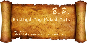 Batthyány Patrícia névjegykártya